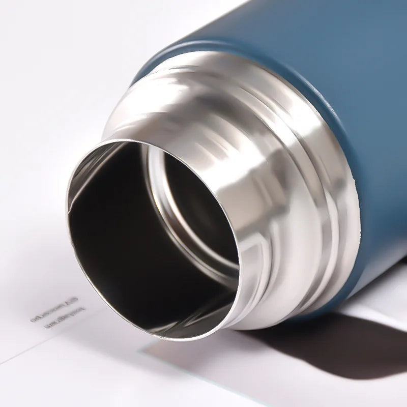 Stainless Steel Vacuum Flask Set, 500ml With 2cups (Random Color)
