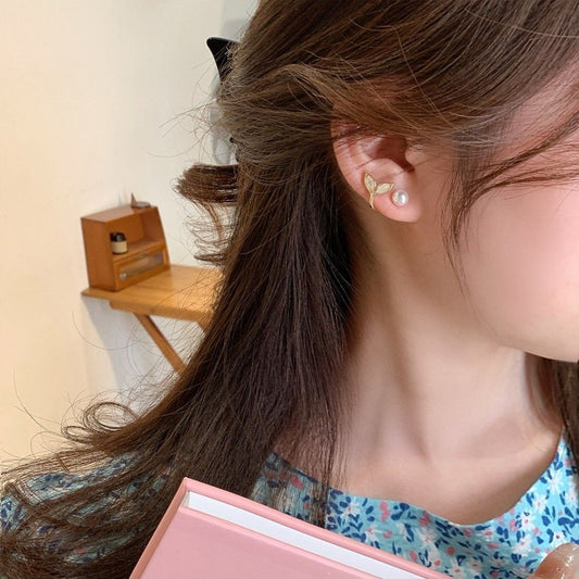 Graceful Pearl Drop Earrings