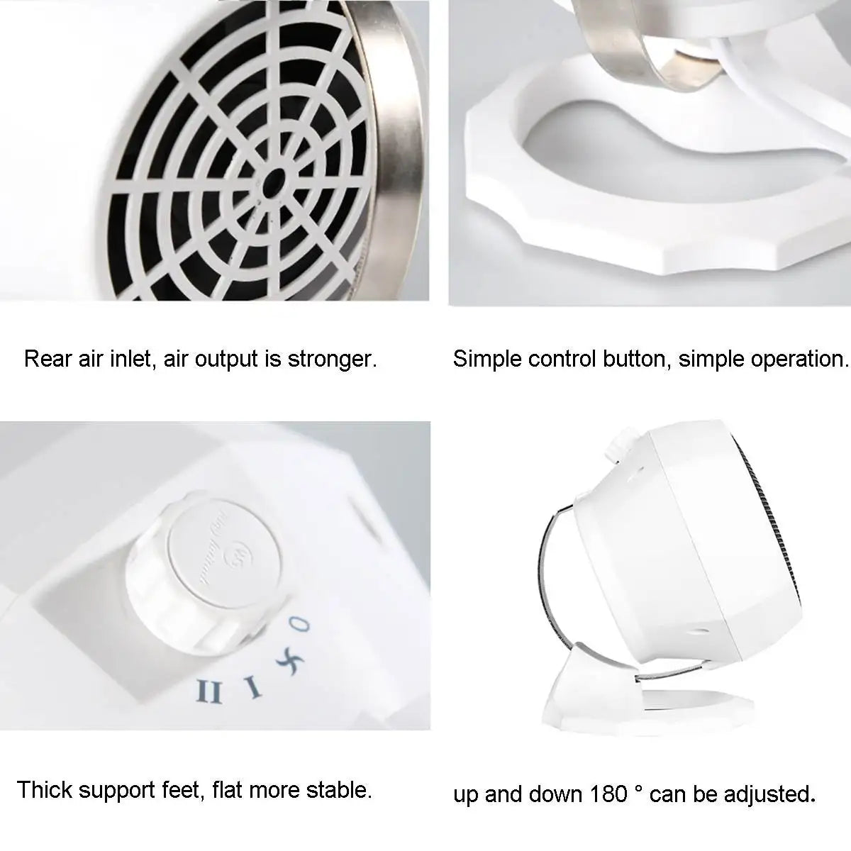 Miniature heater model WG-089.. Flexible 1800W Portable Electric Heater Fan Winter Warm Hot Fan Home Office Winter Warmer