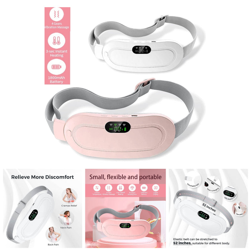Heating and Vibrating Digital Period Pad for Healing Period Cramps - Women's Care pin Relief