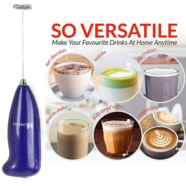Deal pack of 2 - Electric Straw Juicer (500ml) and Coffee Beater (Random Color)