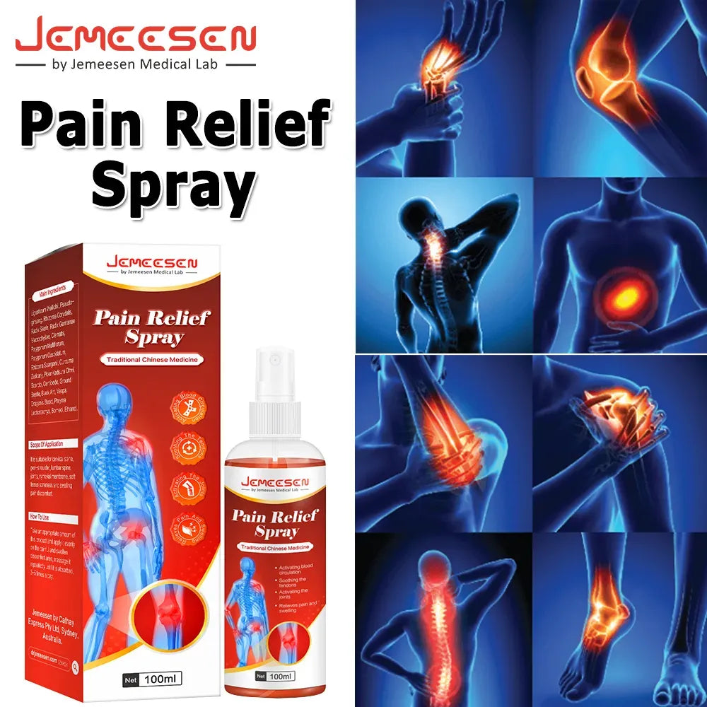 Jemeesen Instant Pain Relief Spray – For Arthritis, Muscle & Joint Pain, Sprains, and Orthopedic Use