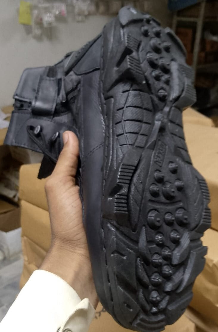 Men's Comfortable Boots, Black Delta