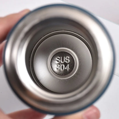 Stainless Steel Vacuum Flask Set, 500ml With 2cups (Random Color)