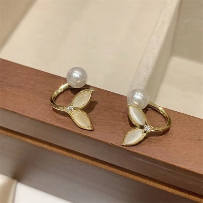 Graceful Pearl Drop Earrings