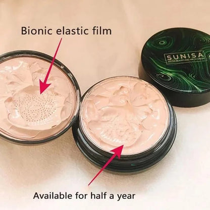 SUNISA Foundation Base 20g Waterproof Mushroom Head Air Cushion BB Cream Nude Liquid Foundations (with yanqina 36H liner )
