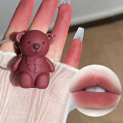 Teddy Bear Keychain Style Lip Gloss – Cute & Portable