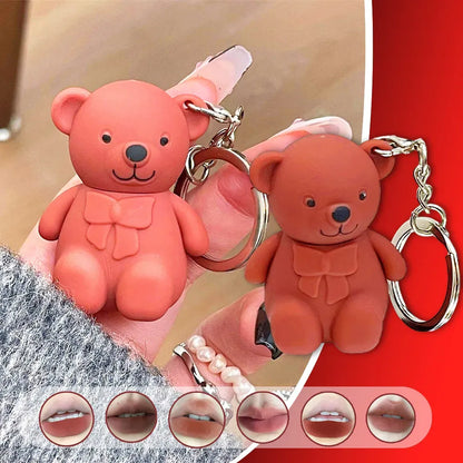 Teddy Bear Keychain Style Lip Gloss – Cute & Portable