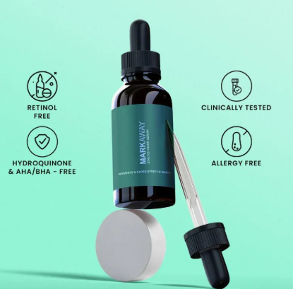 Markaway Stretch Mark Serum – Herbal Formula for Hydration, Toning &amp; Dark Spot Correction (30ml)