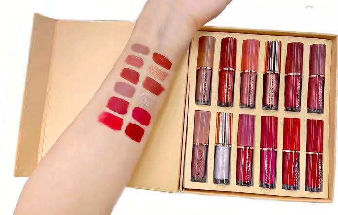 Crazy Girl “Thanks for the Love” Lip Gloss Set – 12 in 1 Multi-Shade Collection, Smooth & Non-Sticky Finish