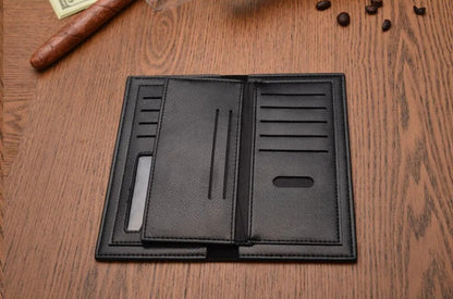 Slim & Stylish Long PU Leather Wallet | Unisex Clutch & Card Holder for Men & Women
