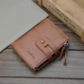 Original Buffalo Leather Trifold Wallet for Men