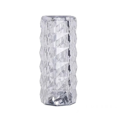 16 Colors Diamond Rose Crystal Lamp Bedside Acrylic Table Lamp | Led Diamond Touch Lamp With Remote