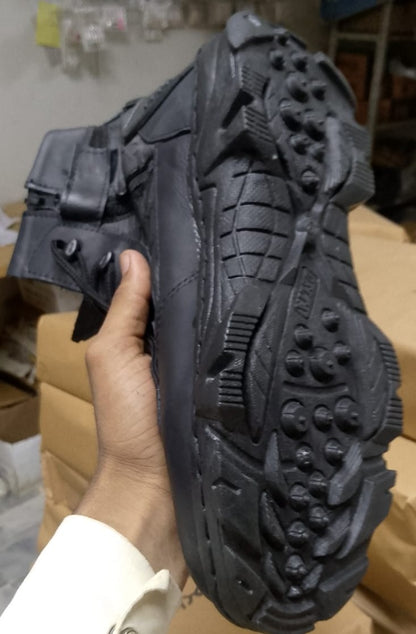 Men's Comfortable Boots, Black Delta