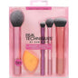 Real Techniques Everyday Essentials Makeup Brush Set with Miracle Complexion Sponge – Face, Eye & Cheek Kit