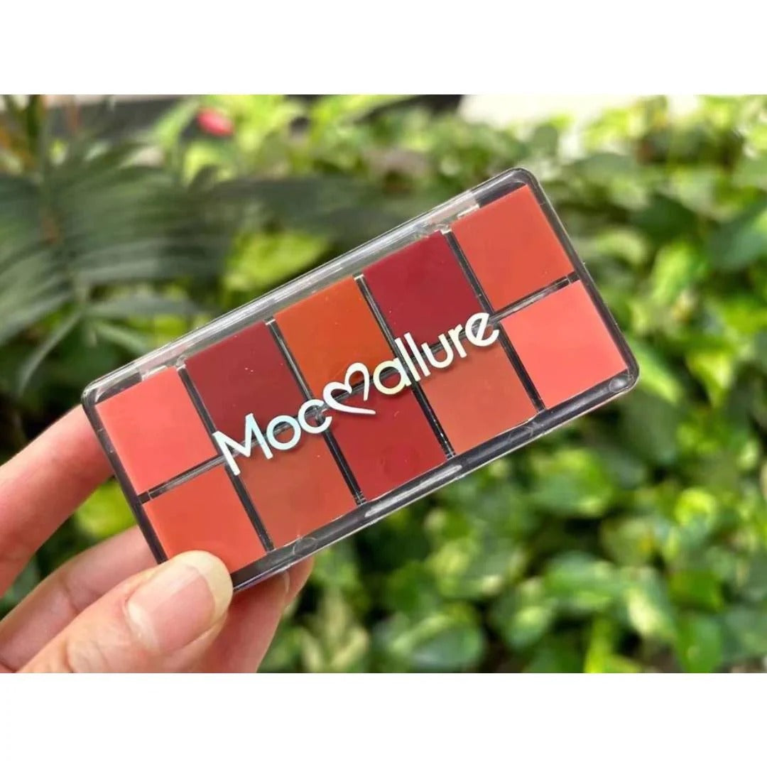 Mocallure 12-Color Lip Palette / Long-Lasting Professional Lip Kit for Every Mood