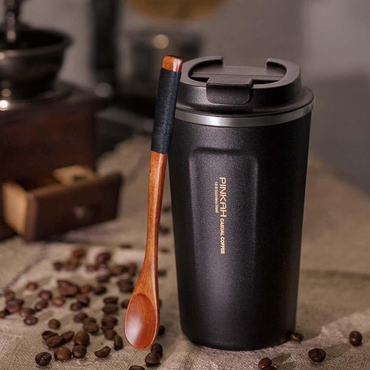 Stainless Steel Heat Preservation Coffee Mug – Random Color