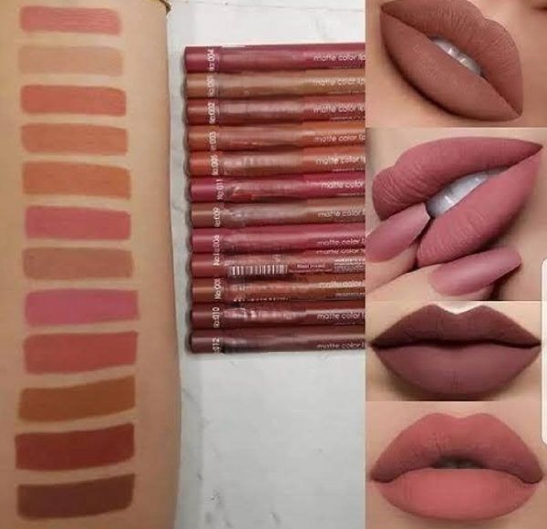 Flormar Waterproof Lip Pencil Set Of 12 – Long Lasting, High Quality Lip Liners In Assorted Shades