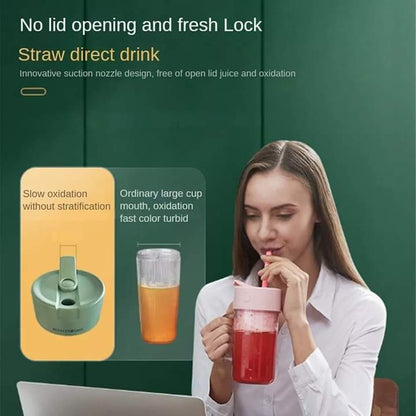 Deal pack of 2 - Electric Straw Juicer (500ml) and Coffee Beater (Random Color)