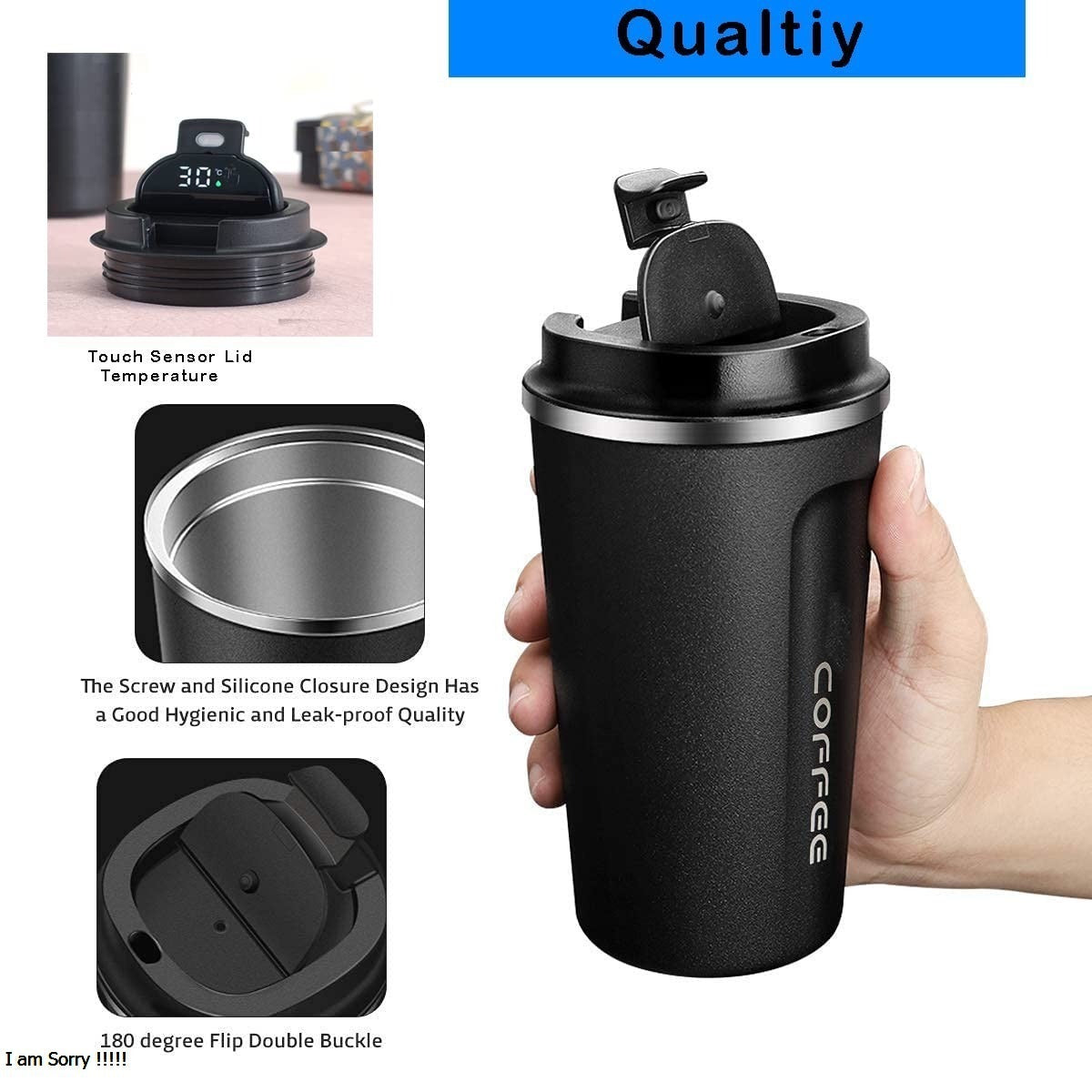 Stainless Steel Heat Preservation Coffee Mug – Random Color